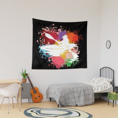 Kayak Watercolor Vintage Art Tapestry Official Kayaking Merch