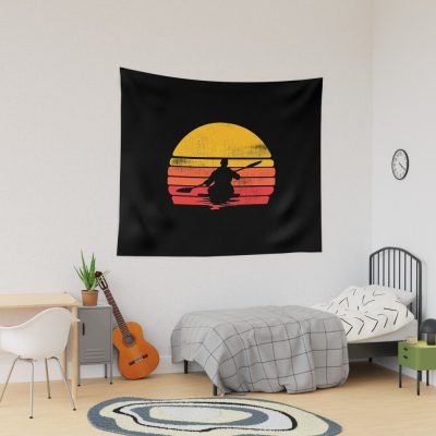 Kayaking Sunset Tapestry Official Kayaking Merch