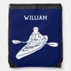 for kayakers personalized navy blue kayak drawstring bag ra85b4f7e36864a6ea7cc1b5254cb5b3d zffcx 1000 - Kayaking Gifts