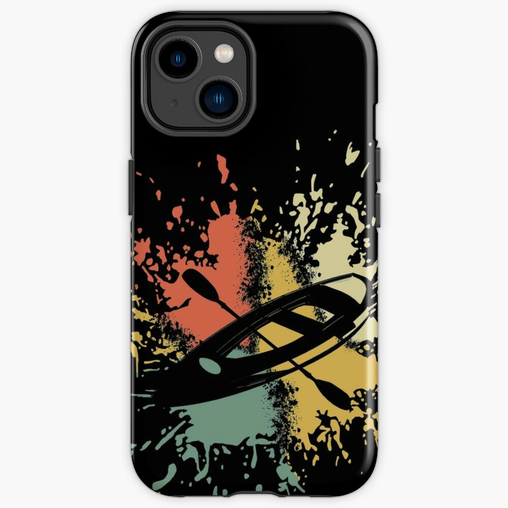 Kayaking Ink Splash Iphone Case