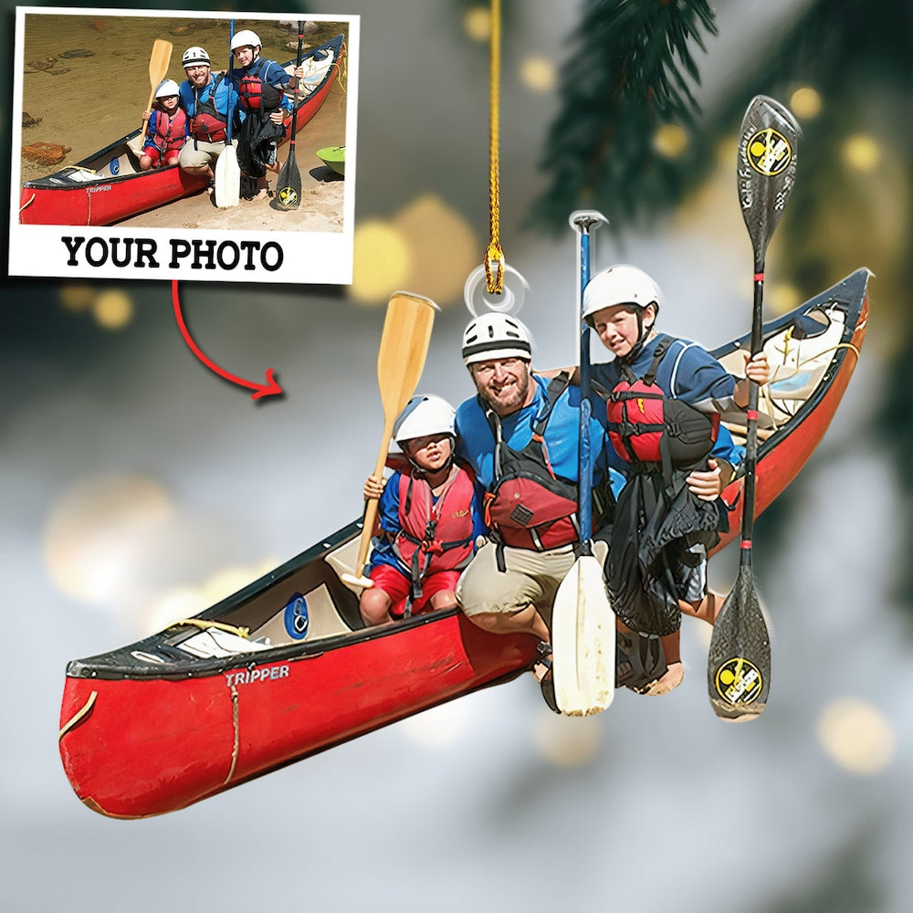 Personalized Kayak Photo Ornament