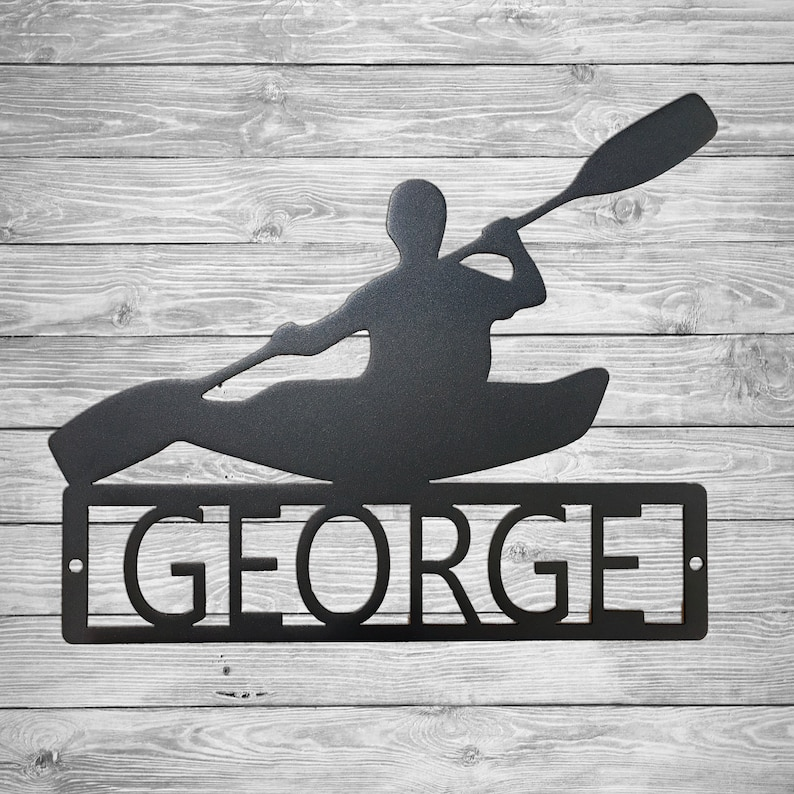 Personalized Name Kayak New Arrival Metal Sign